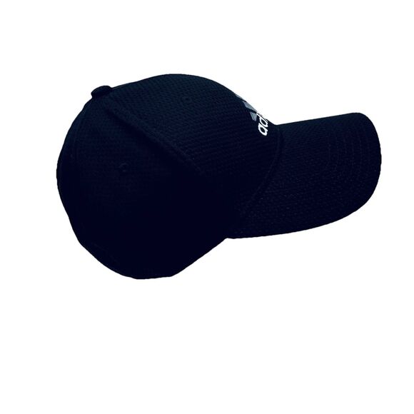 Adidas Climalite Hat Cap A-Flex Fit Size S / M Black White Gray Embroidered NWOT - Picture 4 of 6